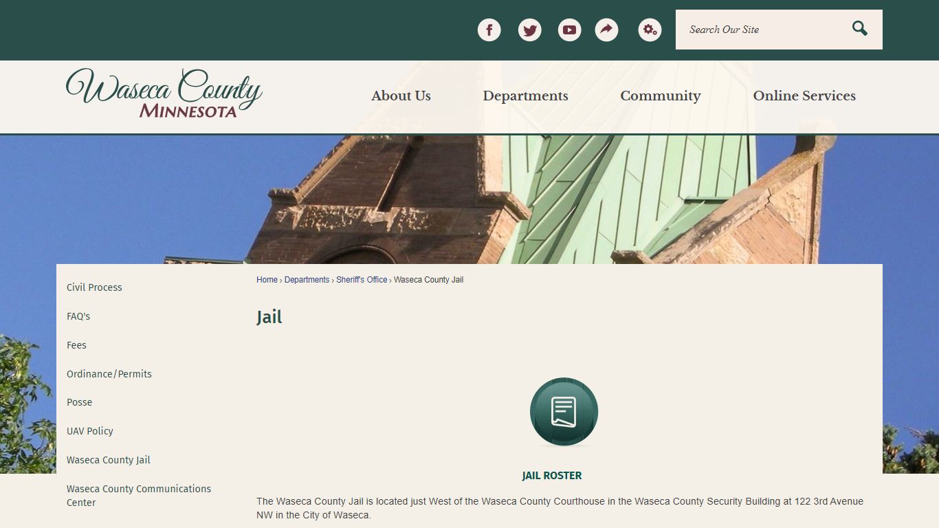 Jail | Waseca County, MN - Official Website