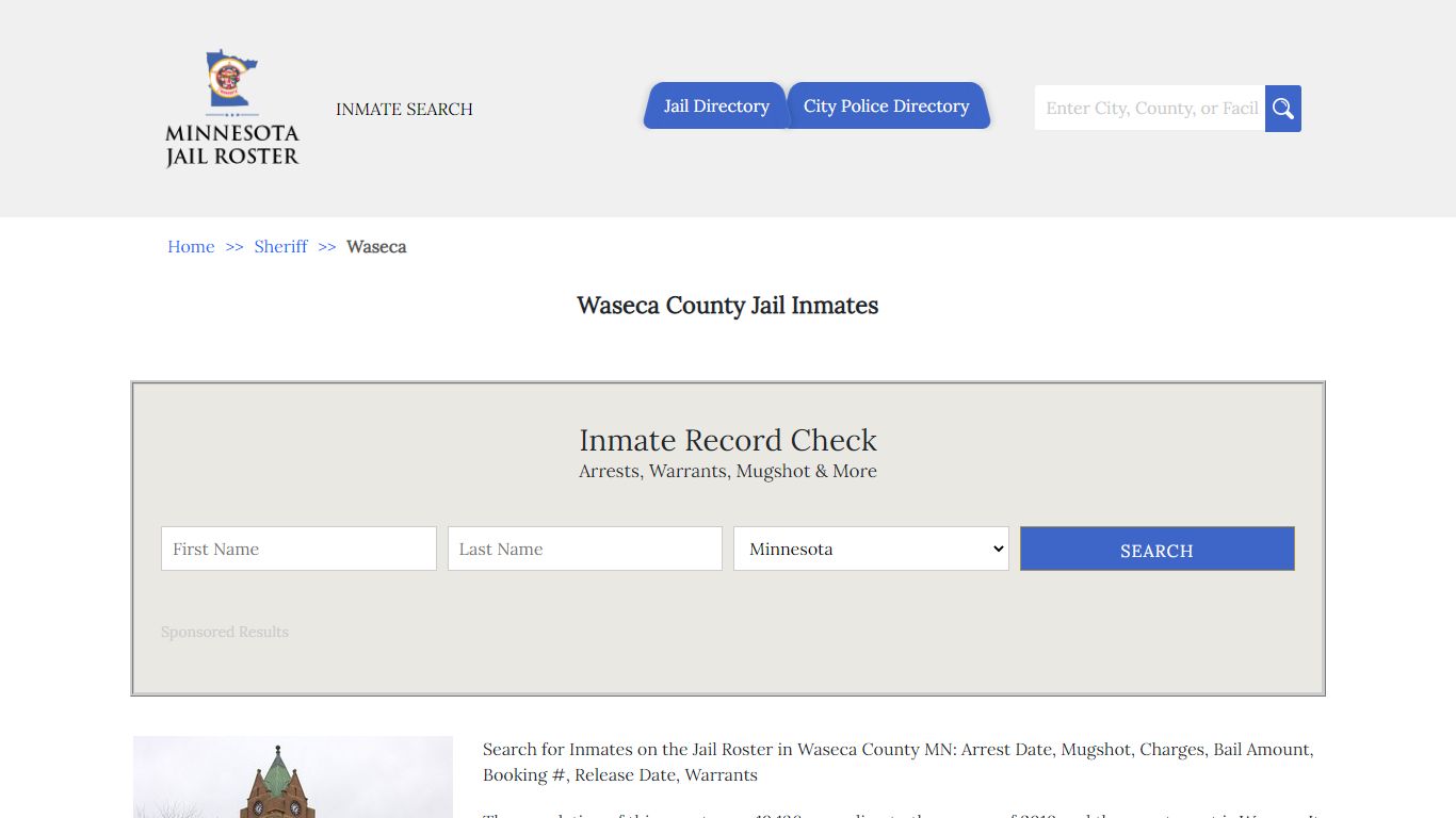 Waseca County Jail Inmates | Jail Roster Search